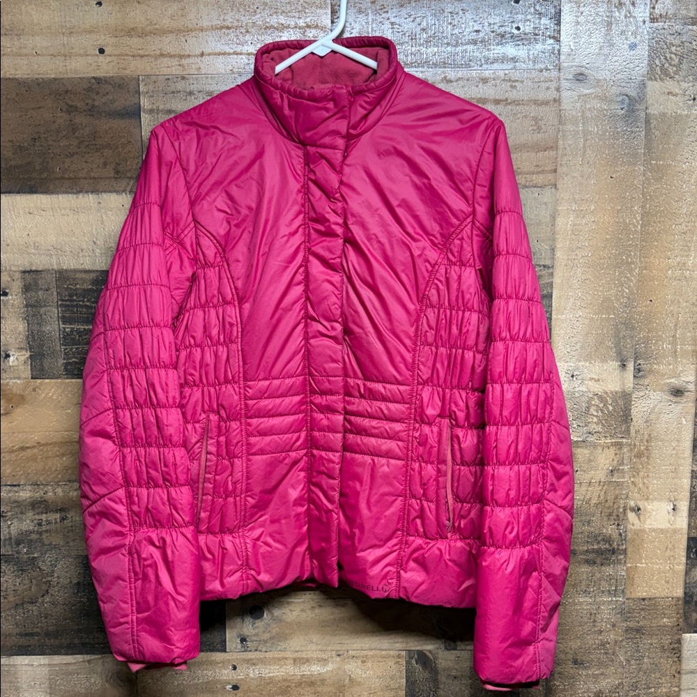 Merrell Opti-Warm Pink Quilted Jacket Coat Womens Size Medium‎